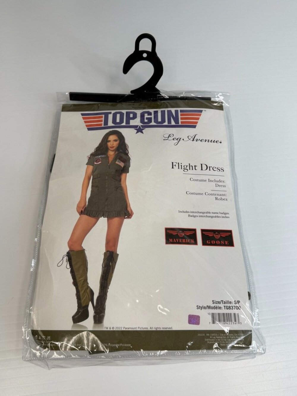 Top Gun Dress Women Small Maverick Flight Movie Costume Halloween Work Party Ni